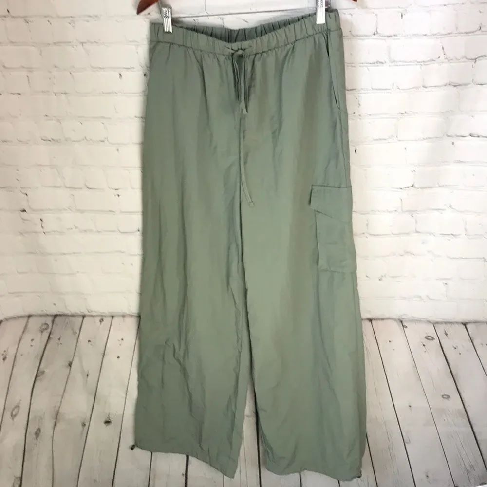 Toska Green Wide-Leg Pants Large